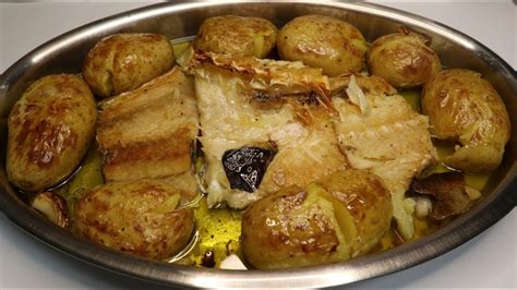 bacalhau assado com batatas a murro